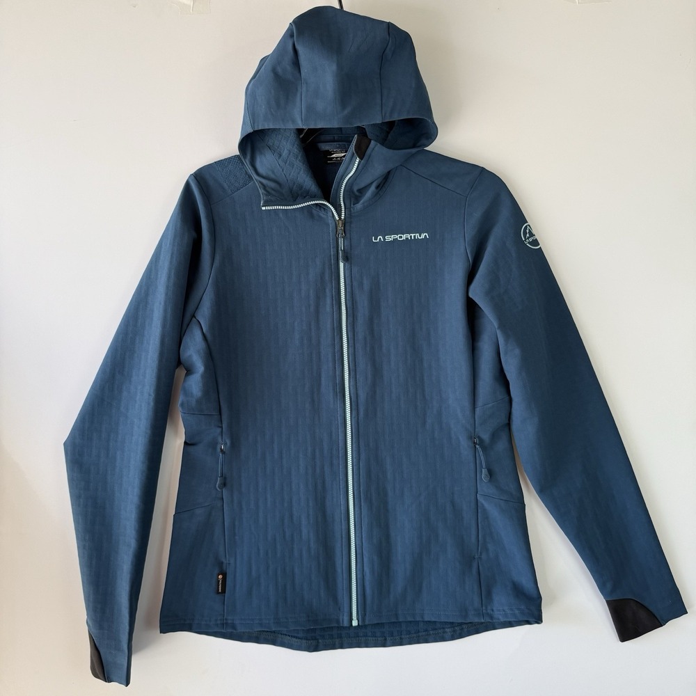La Sportiva Women's Descender Storm Jacket Blue size S $199 2023 gorpcore hiking
